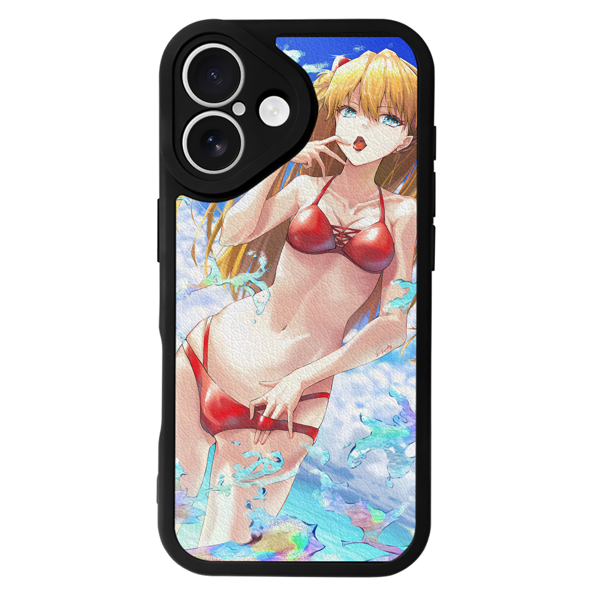 （画像用） EVA 新世紀エヴァンゲリオン 【iPhone 16シリーズ対応】シリコンスマホケース（レザー調） 材質：シリコン